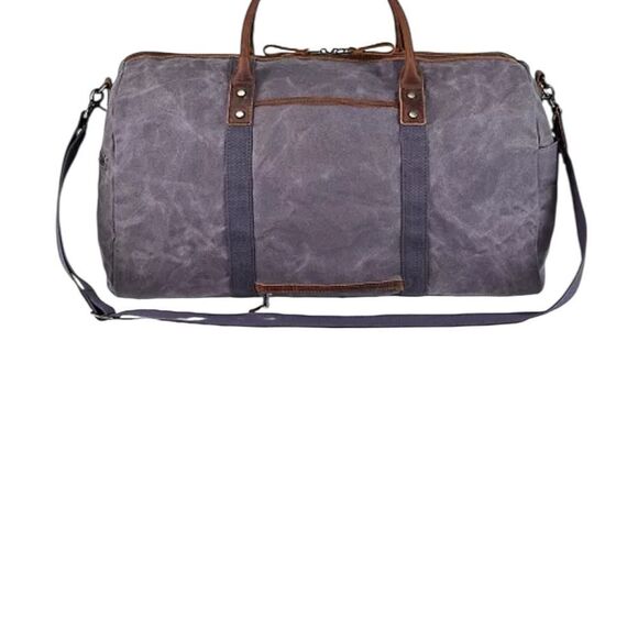 TSD BRAND Hillside Bee-Wax Canvas Duffel Bag - Picture 2 of 14